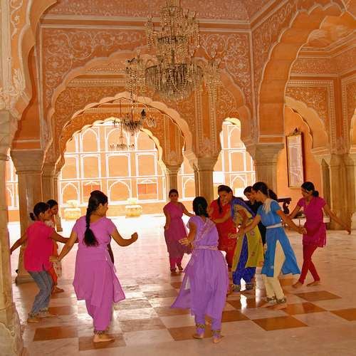 Dansende Meisjes Agra India